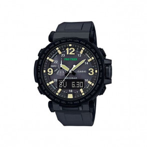 Uhrenarmband Casio 5497 PRG-600-1 / 10631620 Kunststoff Schwarz 24mm